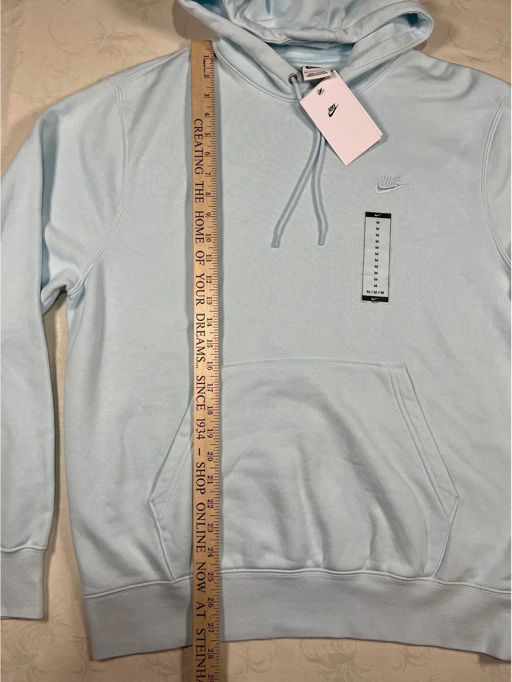 Nike Sportswear Fleece Hoodie Light Blue Size Medium